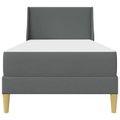 vidaXL Rám postele s matracom Tmavo šedá 90 x 200 cm Polyester