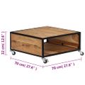 vidaXL Konferenčný stolík 70x70x32 cm, akáciový masív