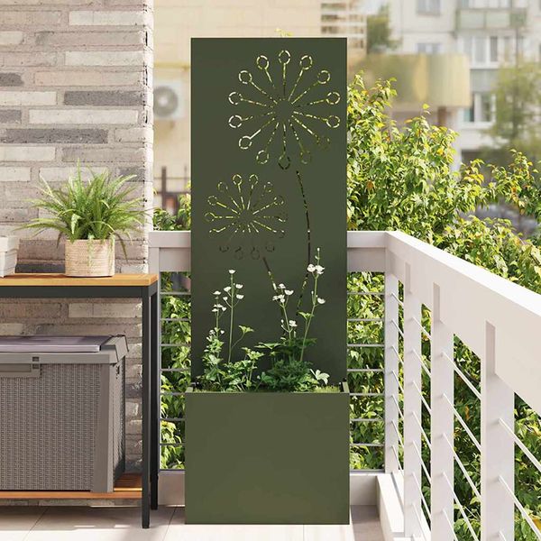 vidaXL Záhradná clona na súkromie Rezací Olivovo zelená 50 x 150 cm