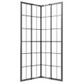 vidaXL Sprchový kút matné ESG 70x70x180 cm čierny
