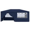 vidaXL Profesionálny párty stan+bočné steny 4x6 m, modrý 90 g/m²