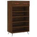 vidaXL Botník hnedý dub 60x35x105 cm kompozitné drevo