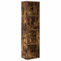 vidaXL Knižnica dymový dub 40x24x109 cm kompozitné drevo
