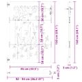 vidaXL Záhradná brána 85 x 150 cm Povrchovo upravená oceľ Zamykateľné