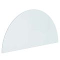 vidaXL Sklenená doska krbu Priehľadná 1200 x 600 mm Sklo