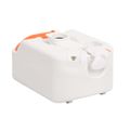 vidaXL Integrované kempingové WC biele 24+17 l HDPE a smalt