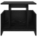 vidaXL TV stolík 50 x 35 x 45 cm Čierny dub Kompozitné drevo