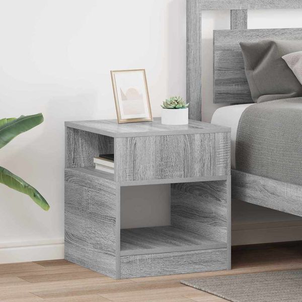 vidaXL Koncový stôl 2 pcs Sivý Sonoma 40,5 x 40 x 45 cm