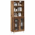 vidaXL Highboard 2 ks Staré drevo 69,5 x 34 x 180 cm