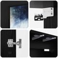 vidaXL Nástenný TV kabinet RAALTE 102 x 33 x 40 cm Čierny dub