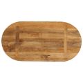 vidaXL Stolová doska 80x40x2,5 cm oválna masívny mangovník