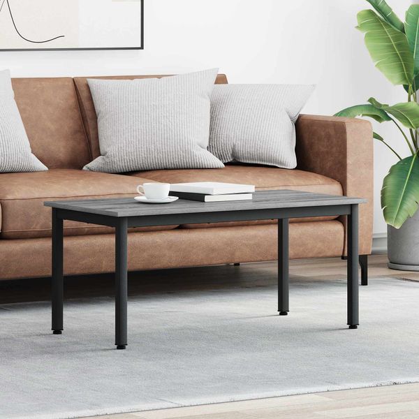 vidaXL Konferenčný stolík Sivý Sonoma 100 x 50 x 45 cm