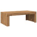 vidaXL Konferenčný stolík dub artisan 102x50x35 cm kompozitné drevo