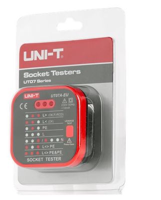 Tester elektrických zásuviek RCD Uni-T UT07B-EU Tester elektrických zásuvek RCD Uni-T UT07B-EU