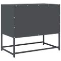vidaXL TV skrinka antracit 68x39x60,5 cm Oceľ valcovaná za studena