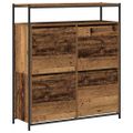 vidaXL Skriňa na topánky 100 x 34 x 112 cm Kompozitné drevo