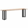 vidaXL Nohy ku konzolovému stolu v tvare T, 2 ks, čierne, 25x28x(72-73) cm, oceľ
