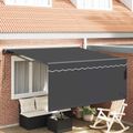 vidaXL Sklopná markíza Antracit 350 x 250 cm Polyester a hliník