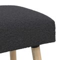 vidaXL lavička Jednofarebný Tmavosivá 110 x 40 x 46 cm Bouclé