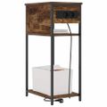 vidaXL Nočný stolík Dymová dub 41 x 28 x 76 cm Kompozitné drevo
