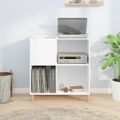 vidaXL Skrinka na platne biela 84,5x38x89 cm kompozitné drevo