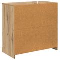 vidaXL Servírovacia skriňa Remeselný dub 70 x 35,5 x 67,5 cm