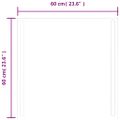 vidaXL LED kúpeľňové zrkadlo 60x60 cm