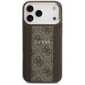 Puzdro Guess pre iPhone 17 Pro Max HC MAGSAFE PU S/ 4G PU STRIPE hnedé