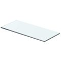 vidaXL Poličkový panel z priehľadného skla, 40x12 cm