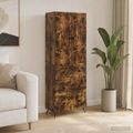 vidaXL Sada skríň 2 ks 66 x 34,5 x 90 cm Kompozitné drevo Dymový dub