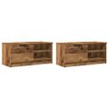 vidaXL 2 dielna TV skrinka Old Wood 80x35x36,5 cm Engineered Wood