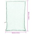 vidaXL Sieť na prívesný vozík s elastickým lanom, zelená 5x3,5 m, PP