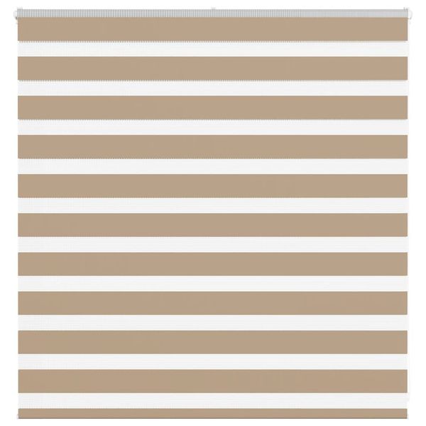 vidaXL Zebrová roleta pieskovo hnedá 150x100 cm šírka látky 145,9 cm polyester