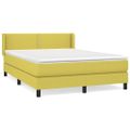 vidaXL Boxspring posteľ s matracom zelená 140x190 cm látka