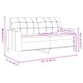 vidaXL 2-miestna pohovka vínovo-červená 140 cm zamat