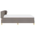 vidaXL Posteľ s pružinovým rámom Sivohnedá 160 x 200 cm látka