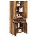 vidaXL Highboard 2 ks Staré drevo 69,5 x 34 x 180 cm Kompozitné drevo