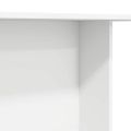 vidaXL Jedálenský stôl 110 x 60 x 75 cm Kompozitné drevo Biela