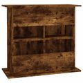 vidaXL Stojan na akvárium dymový dub 81x36x73 cm kompozitné drevo