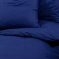 vidaXL Súprava obliečok námornícka modrá 200x200 cm bavlna