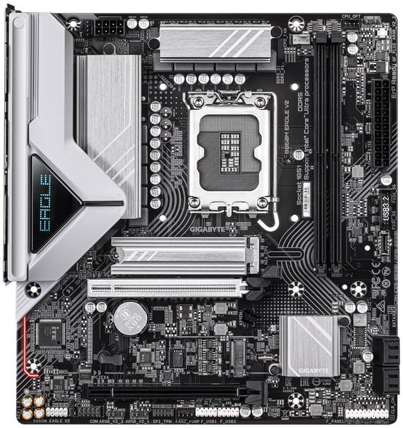 Gigabyte B860M EAGLE V2/LGA 1851/mATX GIGABYTE B860M EAGLE V2 / AMD B860 / LGA1851 / 2x DDR5 DIMM / M.2 / HDMI / DP / mATX