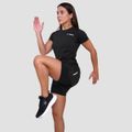 Dámske bežecké tričko Pulse Black - GymBeam, veľkosť M, veľkosť oblečenia M