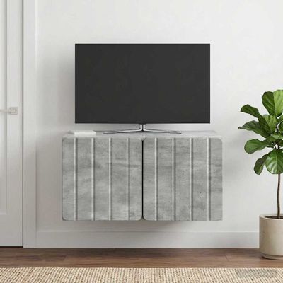 vidaXL Nástenná TV skrinka 59,5 x 41 x 30 cm Betónovo sivá