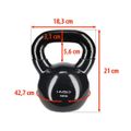 Kettlebell pokrytý vinylom HMS KNV10 10 kg, čierny