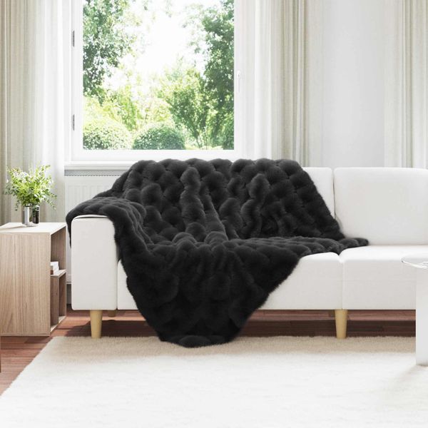 vidaXL Protisklzová deka z umelého králičieho kožúška Olite 4 pcs