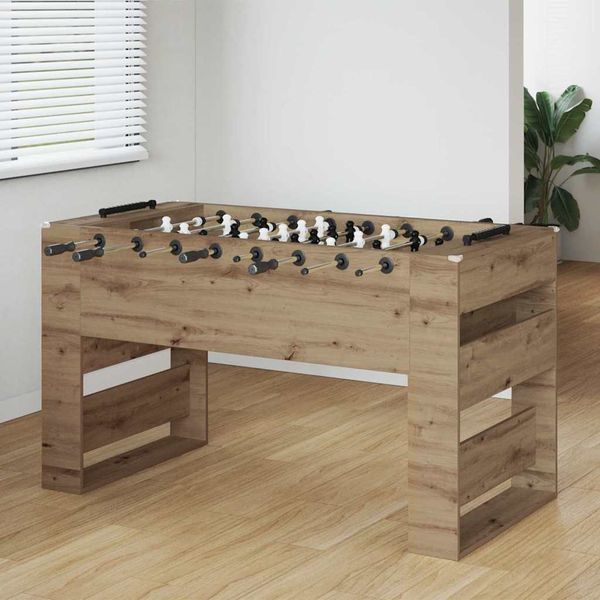 vidaXL Stolný futbal Remeselný Dub 146,5 x 74 x 85 cm Kompozitné drevo
