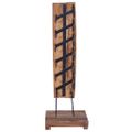 vidaXL Stojan na víno pre 6 fliaš 35x35x100 cm teakový masív