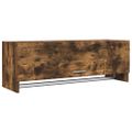 vidaXL Šatník dymový dub 100x32,5x35 cm spracované drevo