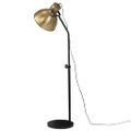 vidaXL Podlahová lampa 25 W starožitná mosadzná 30x30x90-150 cm E27
