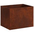 vidaXL Záhradný kvetináč Hrdzavý 40 x 30 x 30 cm
